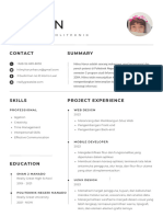 White Black Minimalist Professional Resume