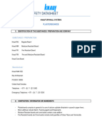 MSDS Knauf Gypsum Boards