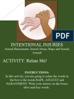 Intentional Injuries-Sexual Related Abuse