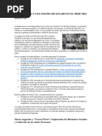 Democracia y Los Golpes de Estado en El Perú Del Siglo XX