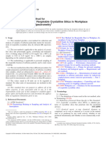 Measurement of Respirable Crystalline Silica in Workplace Air by Infrared Spectrometry