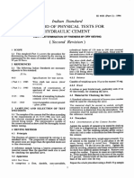 Is 4031-1 (1996) - Methods of Physical Tests For Hydraulic Cement, Part 1 - Determination of Fineness by Dry Sieving