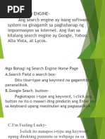 Aralin 11 Search Engine Home Page