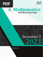 Sec 3 AM WA3 Mock Exam 2023