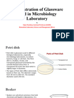 Demonstration of Glassware Used in Microbiology Laboratory