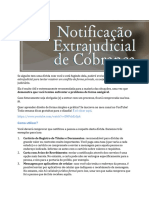 Modelo Notificacao Extrajudicial de Cobranca