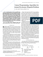 A Homogeneous Linear Programming Algorithm For The Security Constrained Economic Dispatch Problem