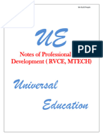 Universal Education Notes (RVCE MTECH For The 1st 2 Weeks)