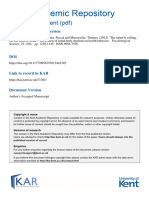 Forstmann M. Burgmer P. Mussweiler T. 2012 - The Mind Is Willing But The Flesh Is Weak - The Effects of Mind-Body Dualism On Health Behavior