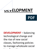 Social Change and Development Perspectives