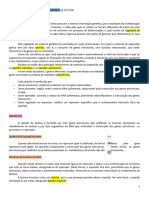 Resumos de Biologia - Fundamentos de Engenharia Genética