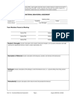 Functional Behavior Assessment