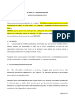 Acordo de Confidencialidade - Emissão de Dados - Nda