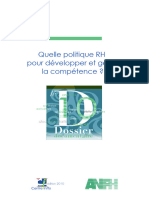 2010 Quelle Politique RH Pour Developper Et Gerer La Competence