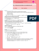 Maths 4e Puissances Entires