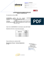 Certificado de Calidad Dirigido A ATIS