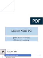 Day 1 Mission NEETPG