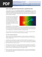 2022 Nobel Prize in Physics: Popular Understanding