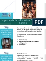 Catequesis Familiar 2do Encuentro 2023 Importancia de La Eucaristía Dominical en Familia