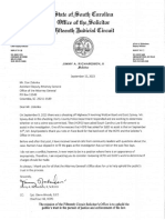 Letter To AG's Office On Highway 9 Shooting