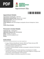 Appointment Slip