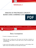 Module 2 Analysis of Prestressed Concrete Beams Using Combined Load Approach