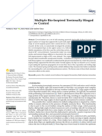 Numerical Study of Multiple Bio-Inspired Torsionally Hinged Flaps For Passive Flow Control