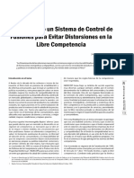 Construyendo Un Sistema de Control de Fusiones para Evitar Distorsiones en La Libre Competencia