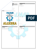 Examen de Algebra Tercer Bimestre