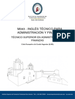 m043 Ingles Tecnico para Administracion y Finanzas