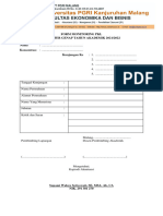 Form Monitoring PKL Akuntansi