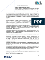 ACTA DE ENTREGA RECEPCIÓN Orden de Compra Nro. IC-EUSEP-033-2023