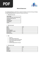 Paving Method Statement