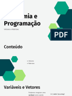 13 - Vetores e Matrizes - Algoritmia e Programação