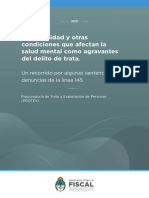 Ministerio Público Fiscal de La Nación. Procuraduría de Trata y Explotación de Personas. Discapacidad y Otras Condiciones Que Afectan La Salud Mental