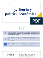 Ley, Teoría y Política Económica