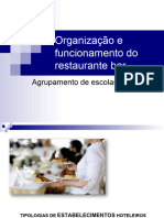 Organização e Funcionamento Do Restaurante Bar