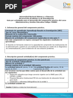 Guía - Unidad 1 - Fase 2 - Componente Práctico - Práctica Educativa y Pedagógica