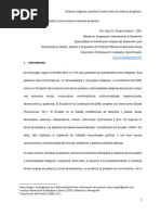 Mujeres Indígenas, Equidad y Lucha Contra La Violencia de Género (Shugulí, K. 2021)