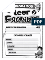 Cuaderno Aprendamos A LEER Y ESCRIBIR