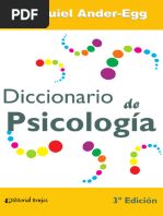 Diccionario de Psicología (Ezequiel Ander-Egg)