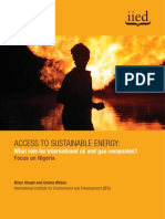 Access To Sustainable Energy