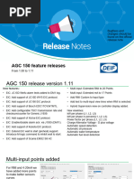 AGC 150 - Feature Releases