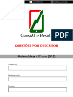 Descritor 13 - Matemática - 5º Ano (Blog Do Prof. Adonis)