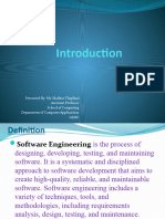 Introduction To Software Engineering