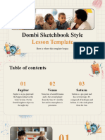 Dombi Sketchbook Style Lesson Template - Daily Learning - Coexistence by Slidesgo