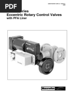 Series Eccentric Rotary Control Valves: With PFA Liner