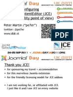 Configuring Joomla JCE Editor From Usability Point of View