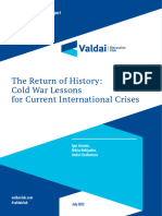 The Return of History Cold War Lessons For Current International Crises