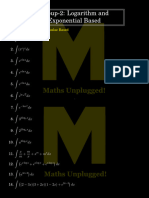 02 Indefinite Integrals Category 1 Group 2 Logarithmic and Exponential